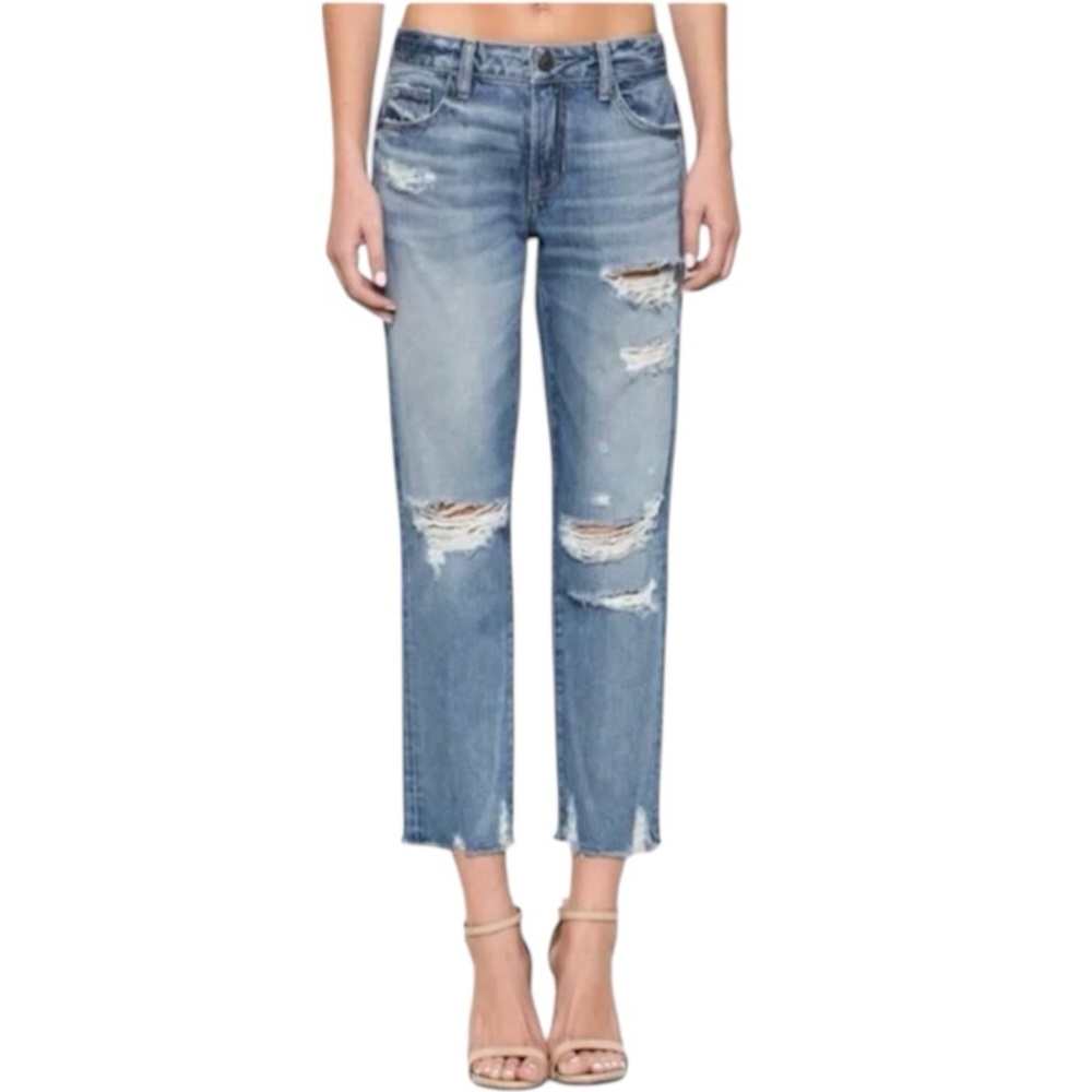 Hidden Bailey Slim Fit Boyfriend Crop Jeans Size 30